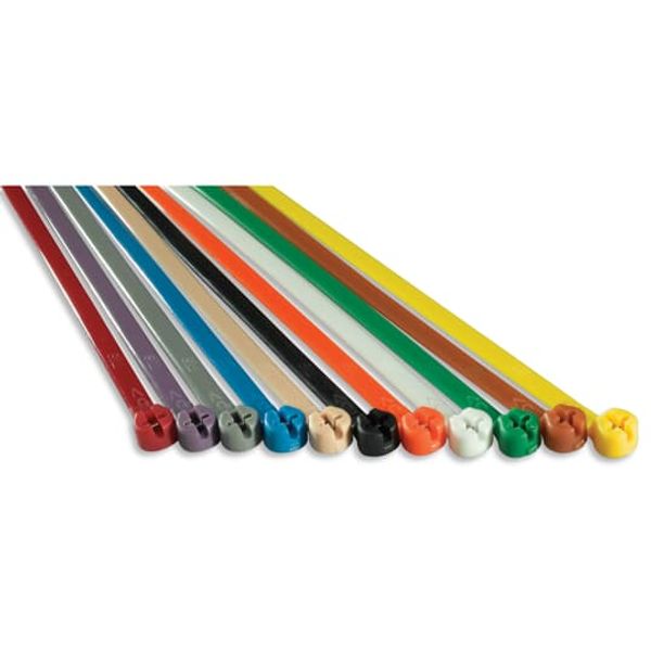TY523M-CLRS CABLE TIE 18LB 4IN PK MULTI-COLORS image 4