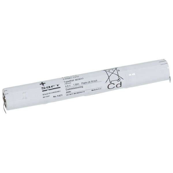 Nickel Cadmium battery - for emergency lighting luminaires - 4.8 V - 1.5 Ah image 1