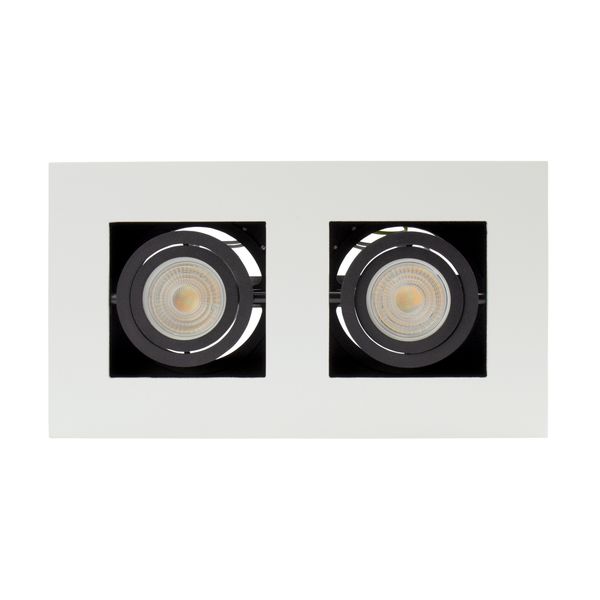 MIRORA GU10 X2 SURFACE GU10 250V IP20 255X145X85mm WHITE BLACK rectangle regulated eye image 5