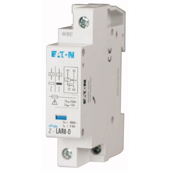 Release relay, 250VAC, 1N/O, 3-8A, 1HP image 1