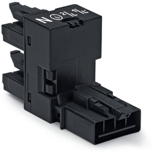 h-distribution connector 4-pole Cod. A black image 3