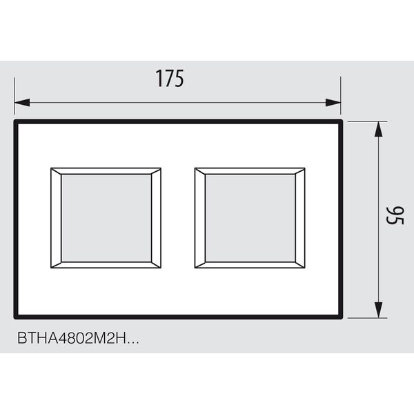 axolute - pl 2x2P 71mm orizz cromo image 2