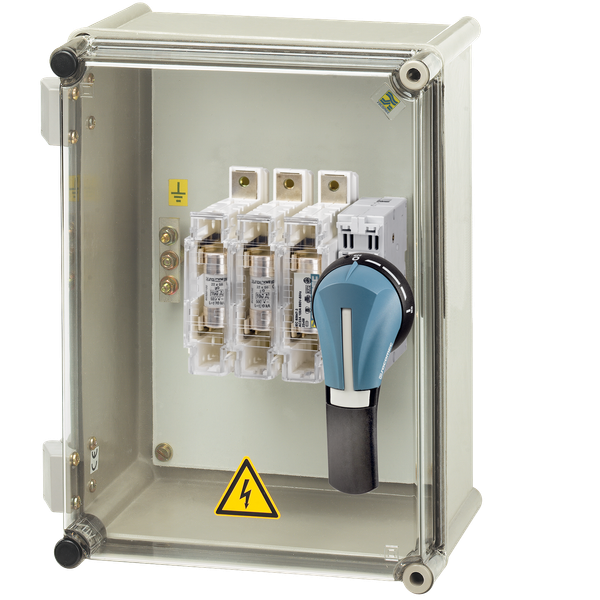 Fuse combination switch FUSERBLOC 3P+N 160A in steel enclosure IP65 image 2