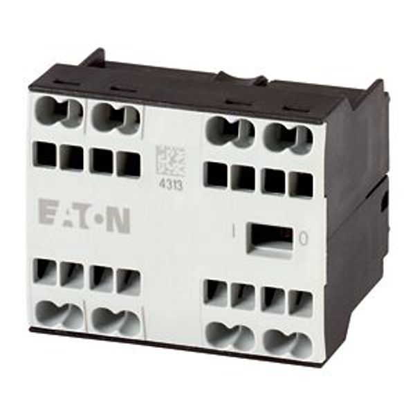 Auxiliary contact module, 4 pole, 3 N/O, 1 NC, Front fixing, Spring-loaded terminals, DILE(E)M…-C, DILER…-C image 2