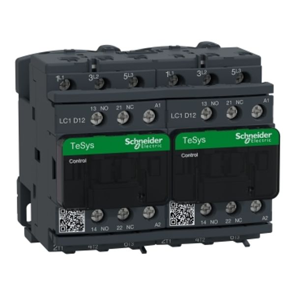 TeSys Deca reversing contactor - 3P(3 NO) - AC-3 - = 440 V 12 A - 230 V AC coil image 4