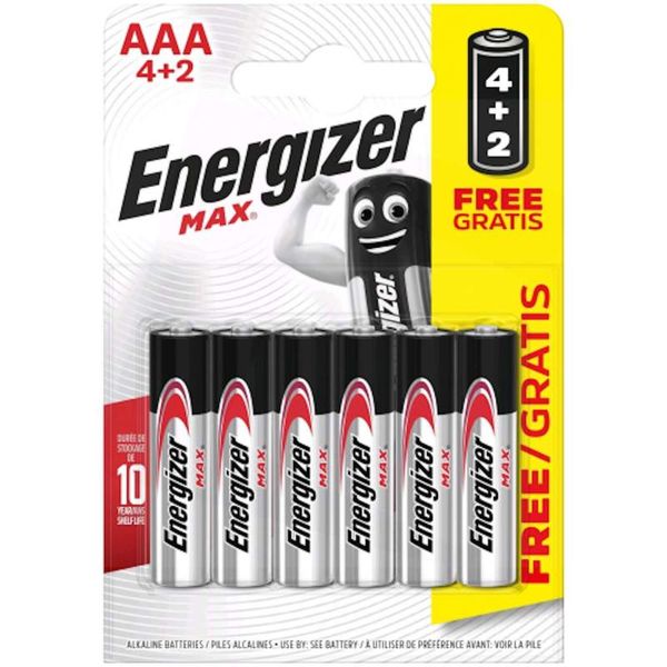 ENERGIZER Max LR03 AAA BL4+2 image 1