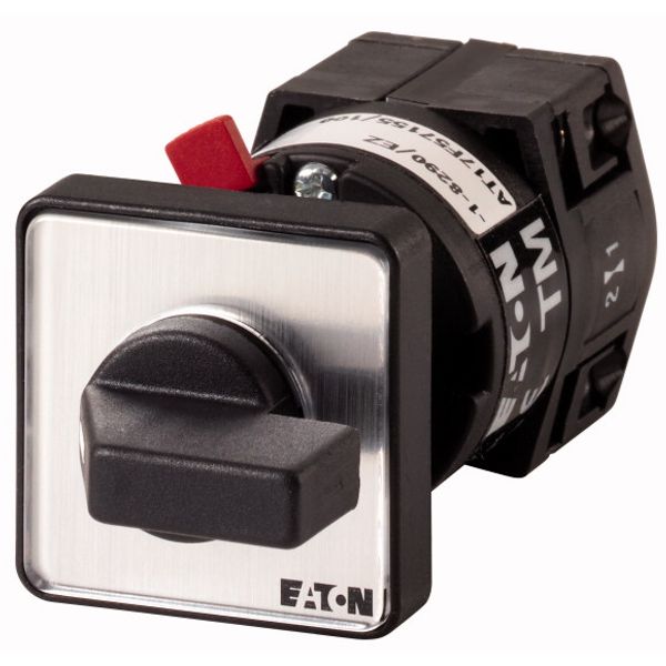 ON-OFF switches, TM, 10 A, centre mounting, 1 contact unit(s), Contacts: 2, 90 °, maintained, With 0 (Off) position, 0-1, Design number 8291 image 1