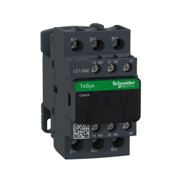 TeSys Deca contactor , 3P(3 NO) , AC-3/AC-3e , = 440V, 32A , 400V AC 50/60 Hz coil image 5