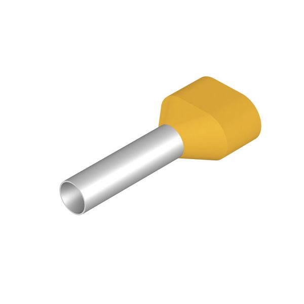 Wire end ferrule, Twin wire-end ferrule, 6 mm², Stripping length: 24 m image 1