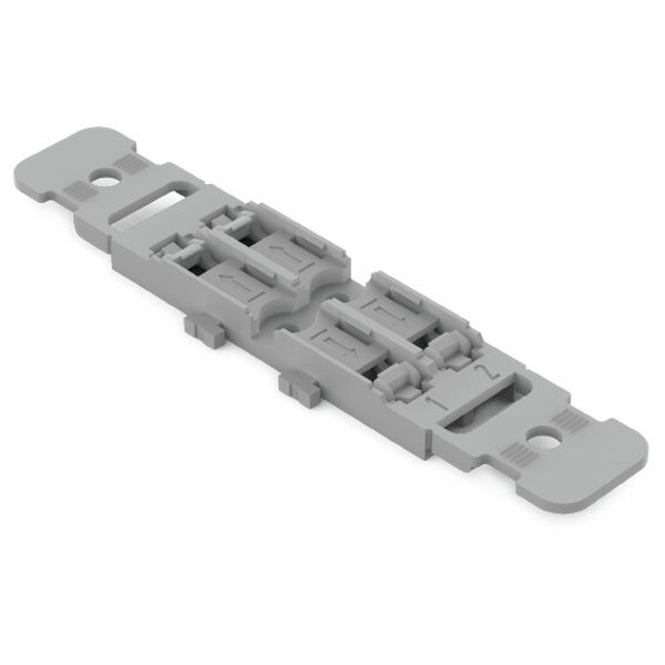 Mounting carrier with strain relief, 2-way, screw mounting image 1