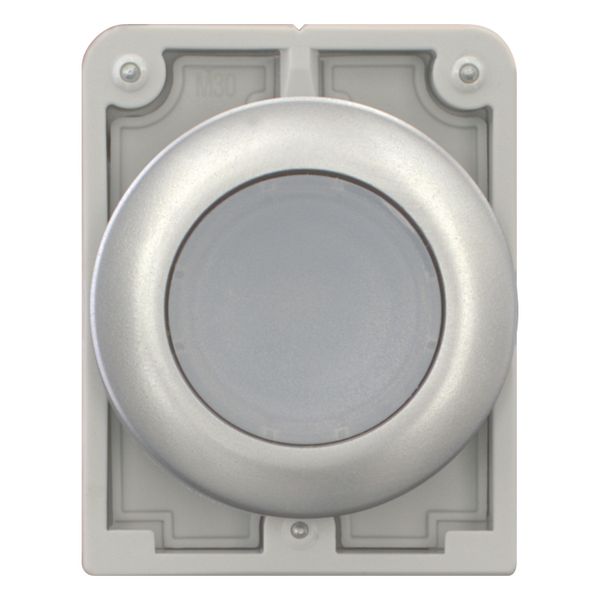 Illuminated pushbutton actuator, RMQ-Titan, Flat, momentary, White, Blank, Metal bezel image 4
