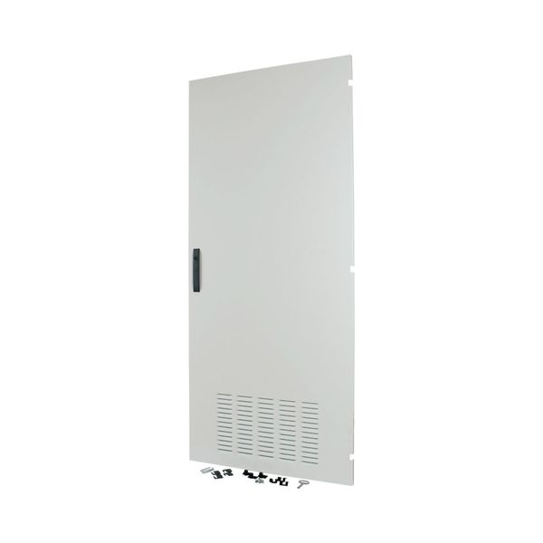 Section door, ventilated IP42, hinges right, HxW = 1400 x 850mm, grey image 3