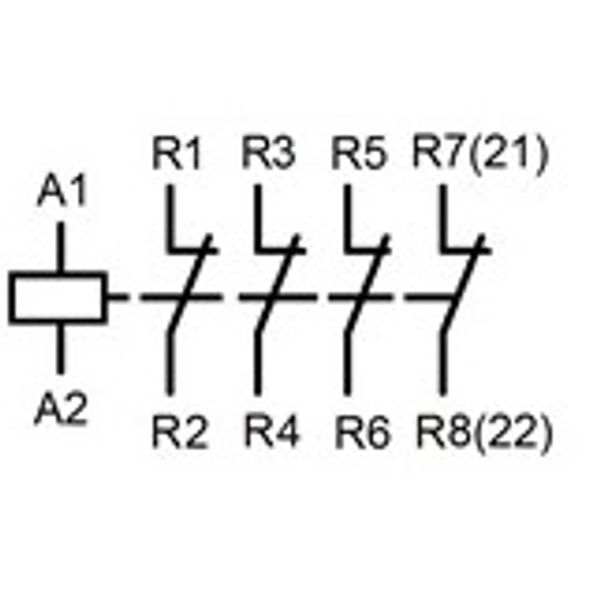 Modular contactor 63A, 4 NC, 24VAC, 3MW image 2