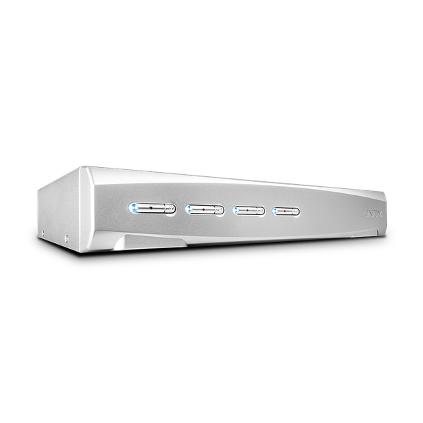 4 Port DVI-I Single Link, USB 2.0 & Audio KVM Switch Switch between 4 DVI equipped PCs from one keyboard, mouse and monitor image 1