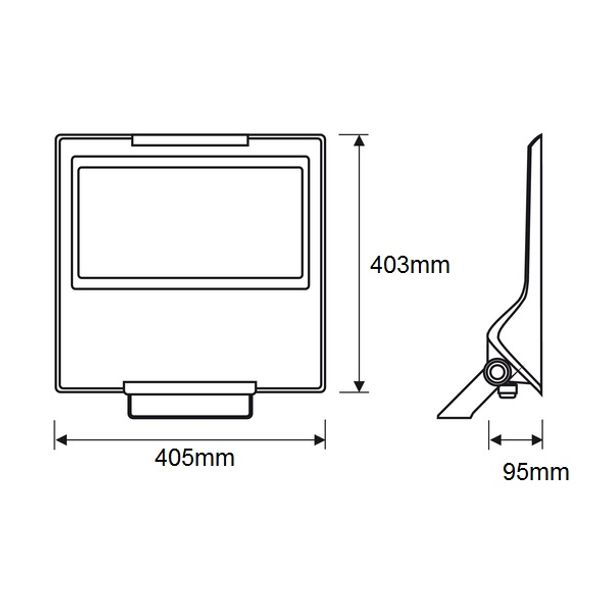 FORCA LED 155W 20700lm/740 IP65 50ø symmetric grey image 2