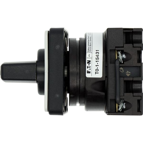 Changeoverswitches, T0, 20 A, flush mounting, 1 contact unit(s), Contacts: 2, 45 °, maintained, With 0 (Off) position, HAND-0-AUTO, Design number 1543 image 3