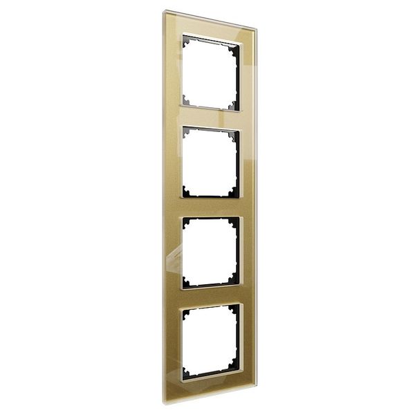 Real glass frame 4x gold M-Plan image 1