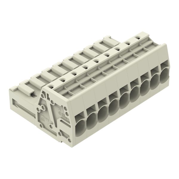 1-conductor male connector Push-in CAGE CLAMP® 10 mm² light gray image 2