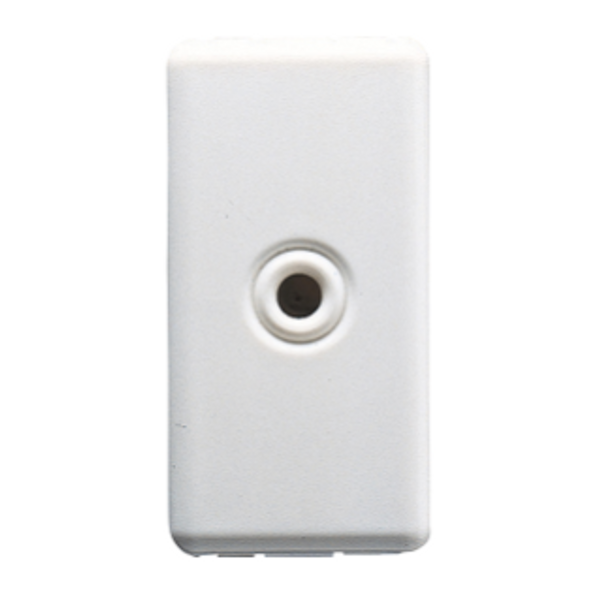 CABLE OUTLET 1 GANG - DIAMETER 4 AND 8 mm - 1 MODULE - SYSTEM WHITE image 1