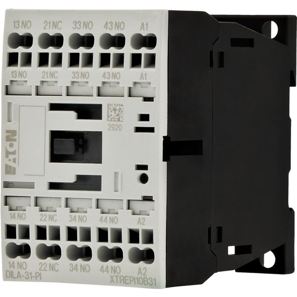 Contactor relay, 24 V DC, 3 N/O, 1 NC, Push in terminals, DC operation image 4