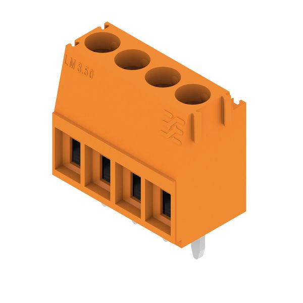 PCB terminal, 3.50 mm, Number of poles: 4, Conductor outlet direction: image 2