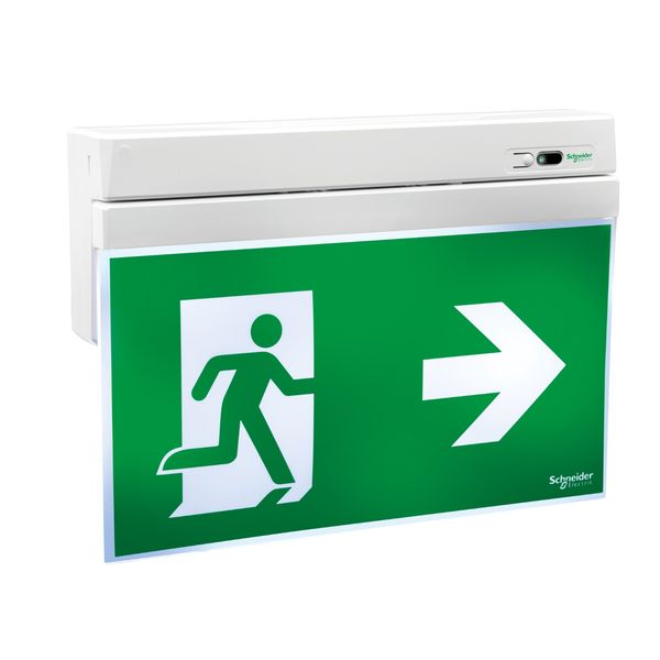 Emergency exit sign, Exiway Smartexit Dicube, addressable, maintained, 26 m, 1 h 30 m image 4