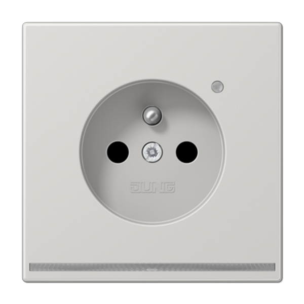 Socket Fren/Belg syst. LED pilot light LS1520F-OLGLNW image 1