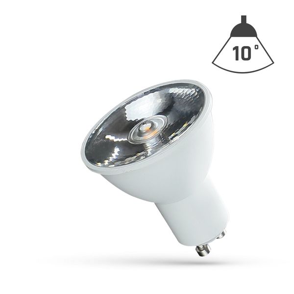 LED GU10 230V 6W SMD 10 DEGREES CW  WITH LENS SPECTRUM image 3