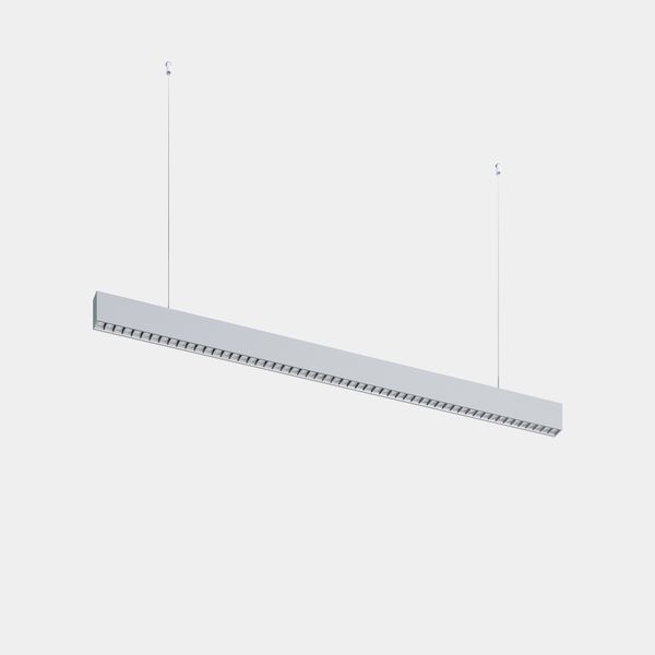 Lineal lighting system Infinite Slim Continuidad Pendant 1120mm 28.7 3000K CRI 90 ON-OFF Brushed anodise IP40 2949lm image 1