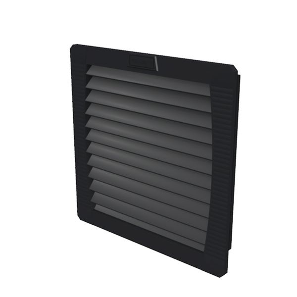 Exhaust filter (cabinet), IP55, black, EMC version: EN 61000-3-2,-3, E image 1