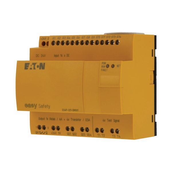 Safety relay, 24 V DC, 14DI, 4DO-Trans, 1DO relay, display, easyNet image 8
