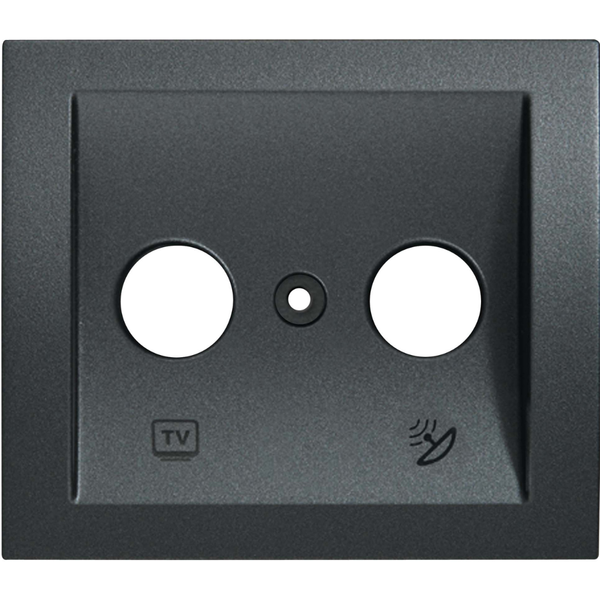 Thea Blu Accessory Black Sat Socket Terminated (Sat-TV) image 1