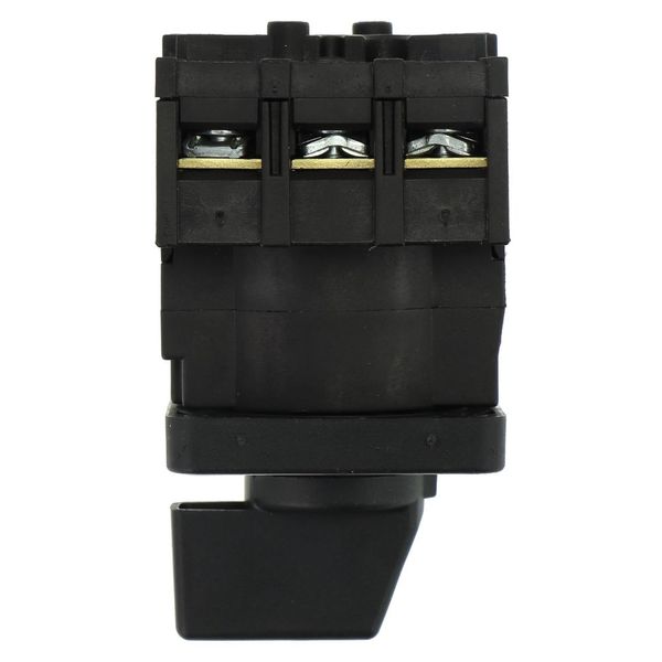 On-Off switch, P1, 40 A, flush mounting, 3 pole, with black thumb grip and front plate image 8