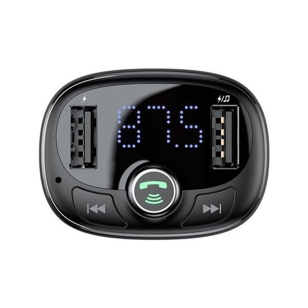 Bluetooth FM Modulator Car Charger 2xUSB 3.4A, Black image 3