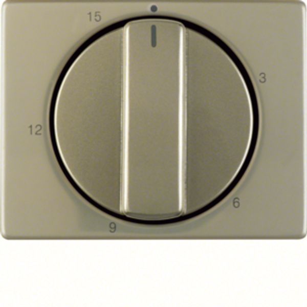 Centre plate for mechanical timer, arsys, light bronze matt, al. lacq. image 1