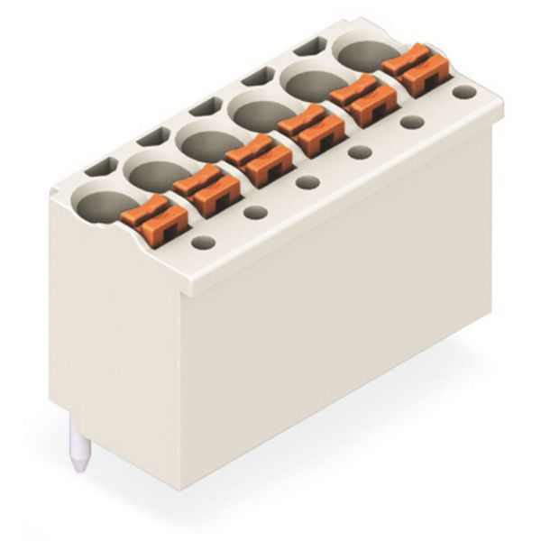 1-conductor THT female connector straight push-button Push-in CAGE CLA image 1