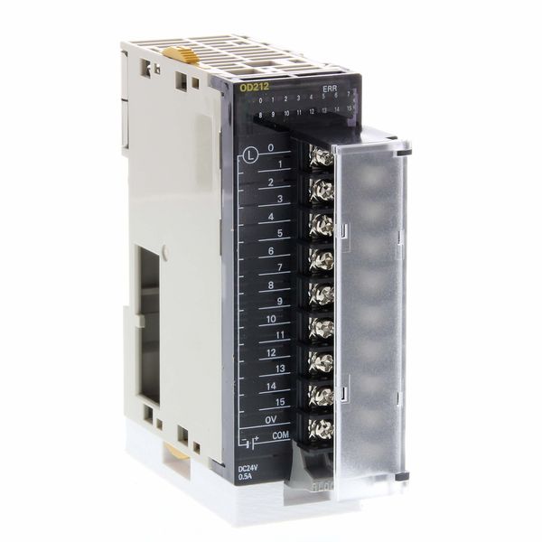 Digital output unit, 16 x transistor outputs, NPN, 0.5 A, 12 to 24 VDC image 2