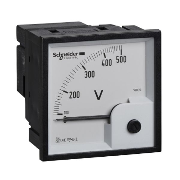 analog voltmeter VLT - 72 x 72 mm - 0..500 V image 2