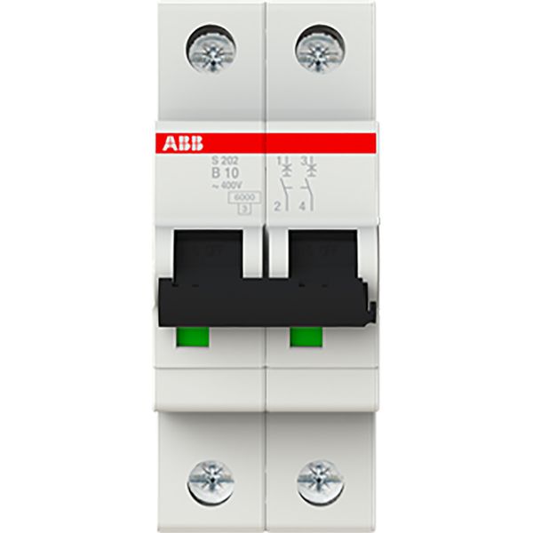 S202-B10 Miniature Circuit Breaker - 2P - B - 10 A image 1