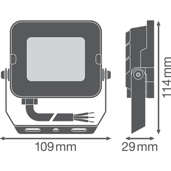 FLOODLIGHT COMPACT 10W 830 SYM 100 WT image 16