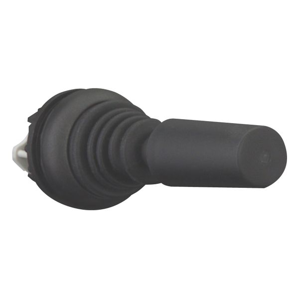 Joystick, with one operating point per operating direction, With plastic shaft, 2 positions, Bezel: black, momentary, Vertical image 7