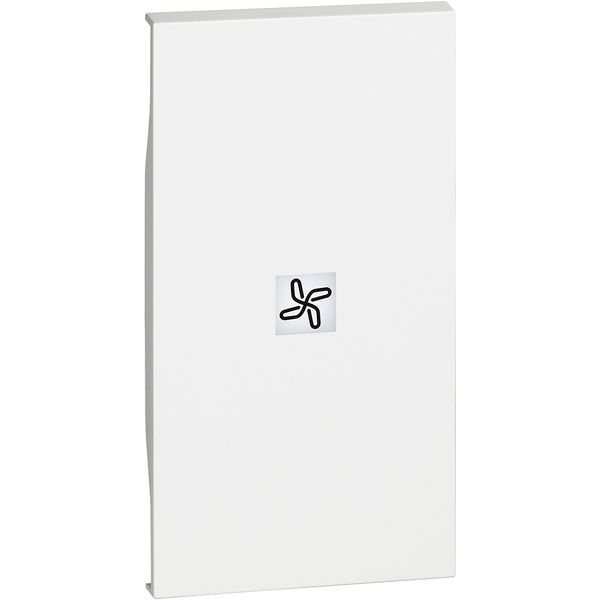 L.NOW-SWITCH COVER FAN SYMBOL 2 MOD WHITE image 1