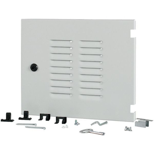 Section wide door, ventilated, right, HxW=350x425mm, IP42, grey image 5