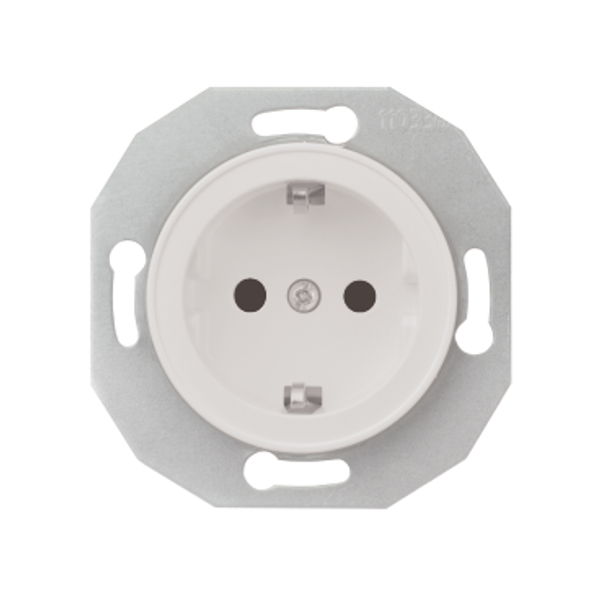 Renova - single socket outlet - 2P + E - 16 A - 250 V - white image 3