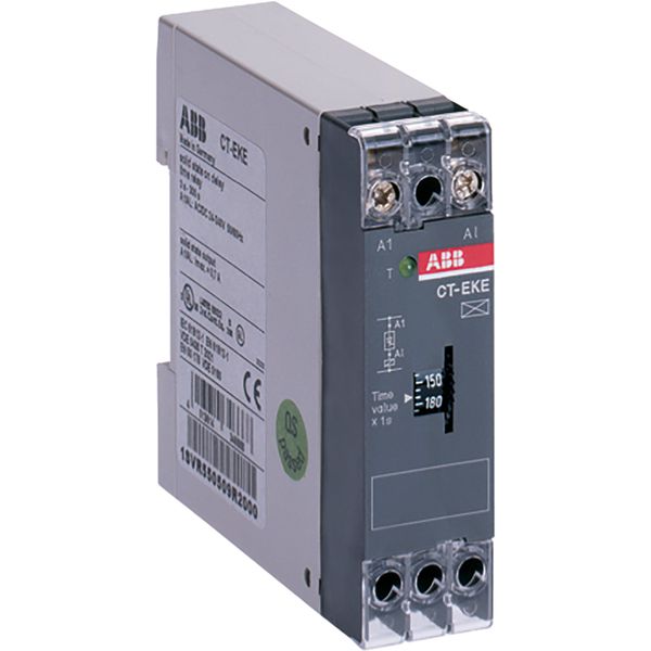 CT-EKE Time relay, ON-delay solid-state, 1n/o, 0.1-10s, 24-240VAC/DC image 2