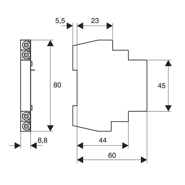 Auxiliary Contact, 1NO+1NC, Screw on Type, for RCDs image 4