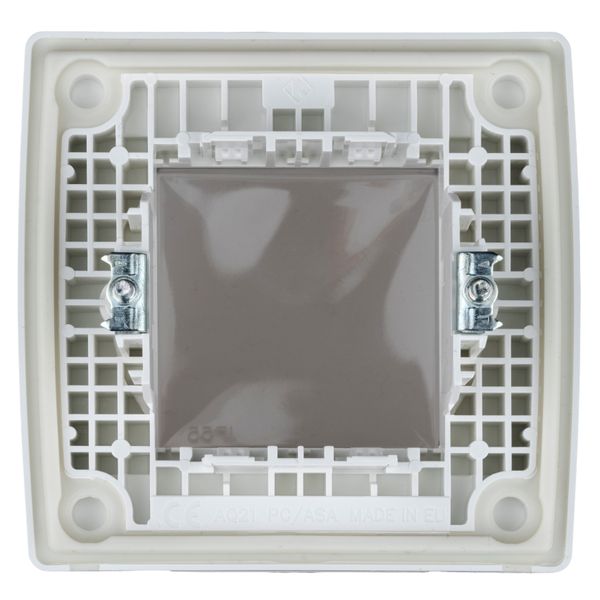 Outdoor surface mount box IP55, transparent lid, white image 1