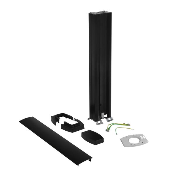 Interlink - mini column 0.68m one face curve black image 1