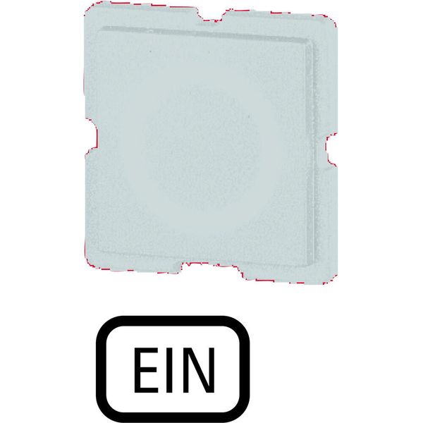 Button plate, white, ON image 2