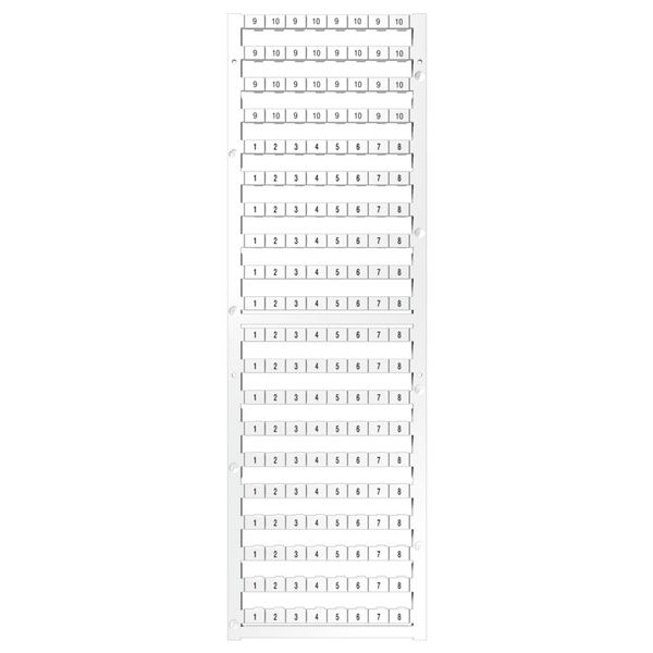 Terminal marking, Pitch in mm: 8.00, Printed characters: Numbers, vert image 1